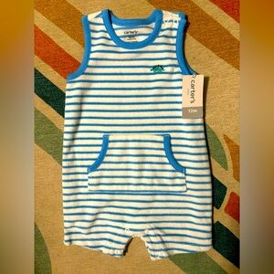 Carter’s size 12m toddler boys Terrycloth Sunsuit